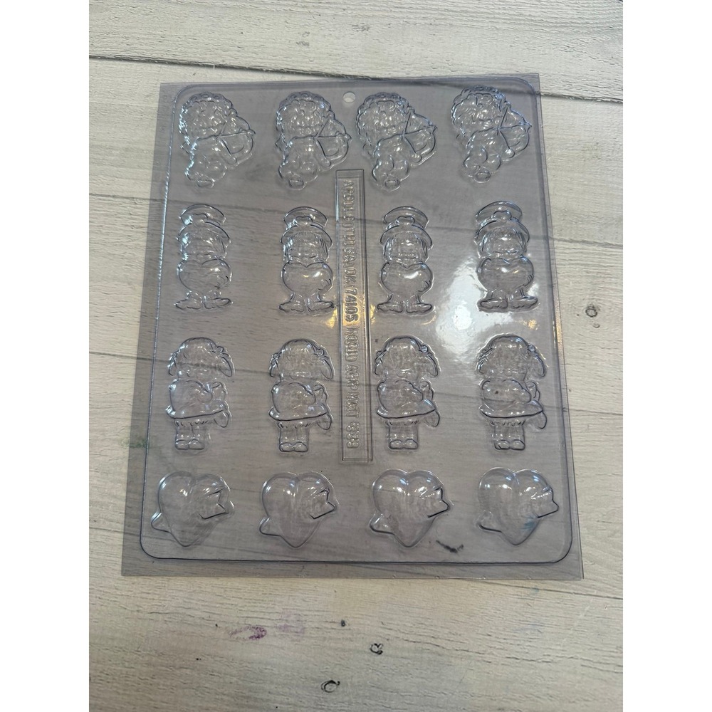 Apollo vintage chocolate mold clear candy Valentine's Day‎ 638